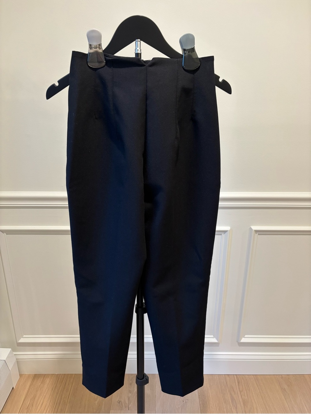 Zara Black Cropped Tailored Women's Pants - Picture 4 of 7